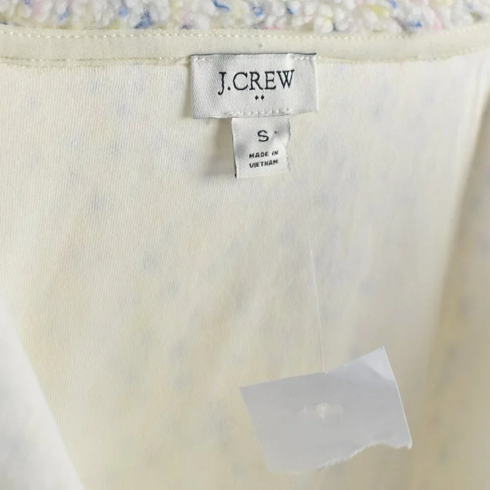 J. Crew Flecked Sherpa Fleece Zip Up Jacket NEW - S - Picture 10 of 10